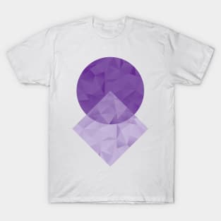 Purple Geometric Shapes T-Shirt